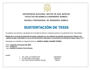Sustentación de Tesis – Bach. Daniela Isabel Huamán Torres